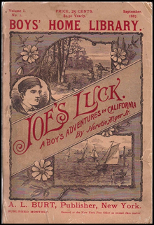 The cover of Horatio Alger's book Joe's Luck