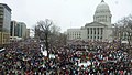 Image 15The 2011 Wisconsin Act 10 led to large protests around the state capitol building in Madison. (from Wisconsin)