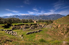 Ruinele teatrului din Sparta, Peloponez.
