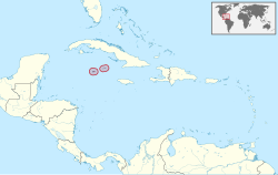 ケイマン諸島の位置
