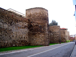 Cubos de la muralla romana de León