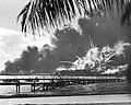 USS Shaw exploding during the attack on Pearl Harbor, by US Department of Defense