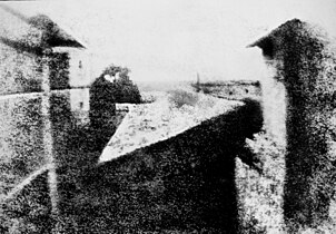 View From the Window at Le Gras, Nicéphore Niépce, 1826. Photography.