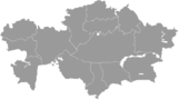 خريطة أقاليم كازاخستان