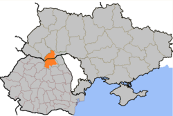 Location of Bukovina within northern Romania and neighbouring Ukraine