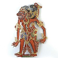 Wayang kulit (shadow puppet) Anggada, Tropenmuseum collection, Indonesia, before 1900