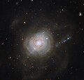 NGC 7252's peculiar appearance is the result of a collision between two galaxies.[၂]