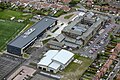 Aerial view (looking east) of Harton Academy showing new sixth-form block