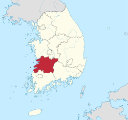 Location of Jeonbuk State
