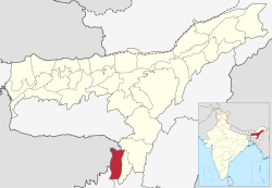District location in Assam