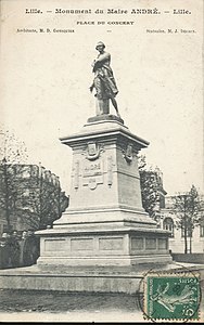 Statue of François André-Bonte on the Place du Concert in Lille.