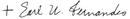 Earl Kenneth Fernandes's signature