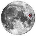 Localisation du cratère Picard sur la Lune.