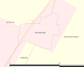 Mapa obce Vaudherland