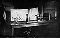 Image 2A rare 1884 photo showing the experimental recording of voice patterns by a photographic process at the Alexander Graham Bell Laboratory in Washington, D.C. Many of their experimental designs panned out in failure. (from Invention)