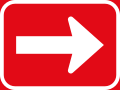 One-way roadway