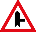 Side-road junction ahead
