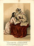 Касси и Эмили. Иллюстрация Луизы Корбо, 1853