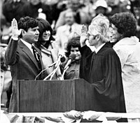 Graham sworn in as governor, January 1979