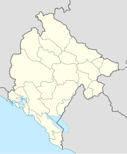 Петроваць на Мору. Карта розташування: Чорногорія