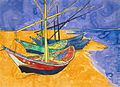 Van Gogh: Barcos em Saintes Marie, 1853.