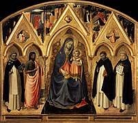 El llamado "tríptico de San Pedro Mártir"[96]​ (1428-1429)