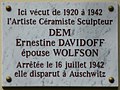 Plaque au no 272.