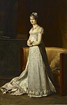 路易十四的妹妹，法国公主在逃往奥地利之后剪影画