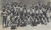 A picture of orphans who survived the Bengal famine of 1943, a man-made disaster by the British government