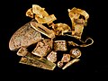 Image 54The Staffordshire Hoard is the largest hoard of Anglo-Saxon gold and silver metalwork yet found[update]. It consists of almost 4,600 items and metal fragments. (from Culture of England)