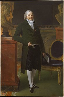 oil painting of Tallyrand, the French ambassador