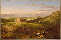 Temple of Segesta (1843), Museum of Fine Arts, Boston