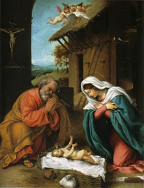 Lorenzo Lotto: Kristovo rođenje, (1523.)