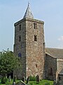 Morland church; the Anglo-Saxon tower