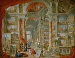 Picture gallery with views of modern Rome by Giovanni Paolo Pannini, painted 1759