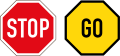 Stop / Go manual control sign