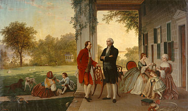 Washington and Lafayette at Mount Vernon, 1784 (The Home of Washington after the War) (1859), Metropolitan Museum of Art, New York