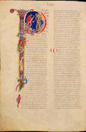One of the pages of the Winchester Bible