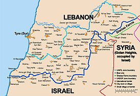 «Синяя линия» вдоль израильско-ливанской границы