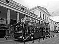 Image 85A Double-decker bus in front of the Presidential Palace in the Historic Center of Quito - World Heritage Site by UNESCO (from Double-decker bus)