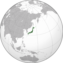 Localização do Japão
