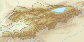 Cordillera de Turquestán ubicada en Kirguistán