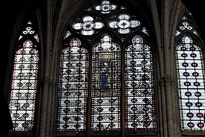 Grisaille windows at Troyes Cathedral