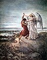 «Иаков, сражающийся с ангелом» (1855)