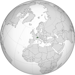Localização de Suíça