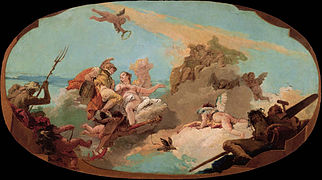 Giovanni Battista Tiepolo, Uznesenje admirala Vettorea Pisanija, 1743.