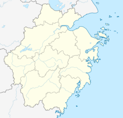 Dongyang is located in Zhejiang