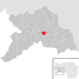 Poloha obce Triebendorf v okrese Murau (klikacia mapa)