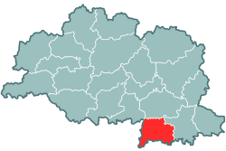 Location of Talačinas rajons