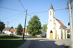 Centrum obce s kaplí